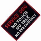 DON'T TOUCH ME Custom Cloth Badges Embroidery Woven Patches For Working Dogs