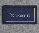 Clothing Brand Name Garment Woven Apparel Labels / Textile Labels For Clothing