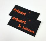 Iron On Clothing Neck Woven Fabric Labels Washable With Straight Cut
