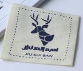 100% Cotton Clothing Custom Printed Clothing Labels Knitted Fabric