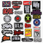 Sew On Custom Woven Patches Polyester / Velvet Material With Your Own Logo