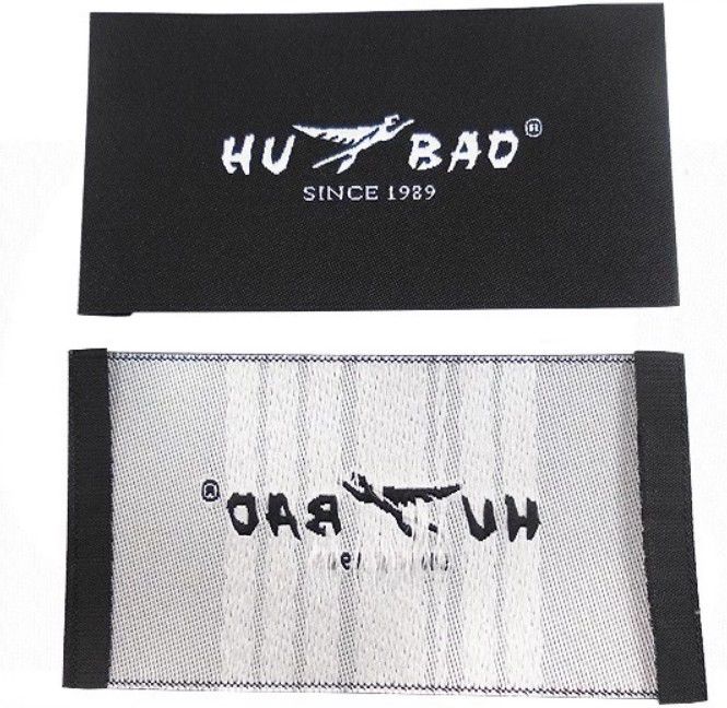 Clothing Brand Name Garment Woven Apparel Labels / Textile Labels For Clothing